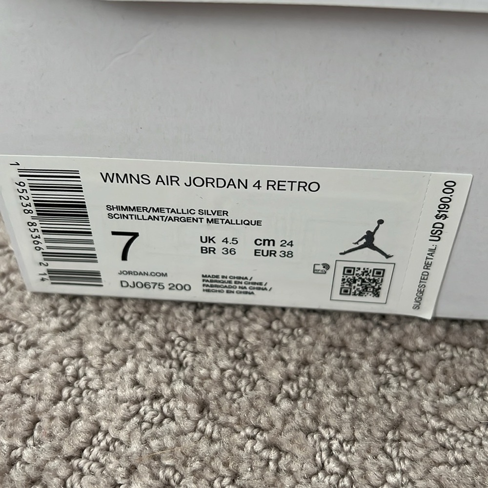 Nike Jordan Retro 4 Shimmer - Picture 3 of 13